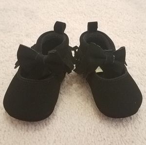 First Steps Black Bow Mocc